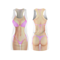 Bikini Body Dress | Light Pink Bikini | Both Sides | Choose Skin Tone