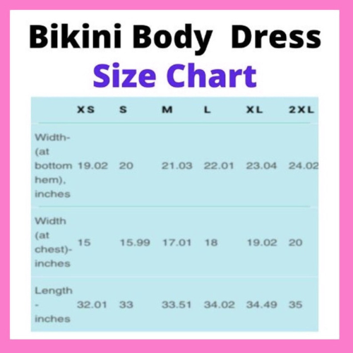 Bikini Body Dress | Red Bikini | Front Only | Choose Skin Tone