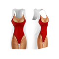 Bikini Body Dress | Red One Piece Bikini | Front Only | Choose Skin Tone