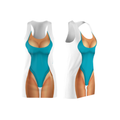 Bikini Body Dress | Turquoise One Piece Bikini | Front Only | Choose Skin Tone
