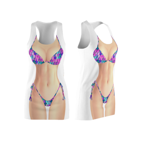 Bikini Body Dress | Mermaid Bikini | Front Only | Choose Skin Tone